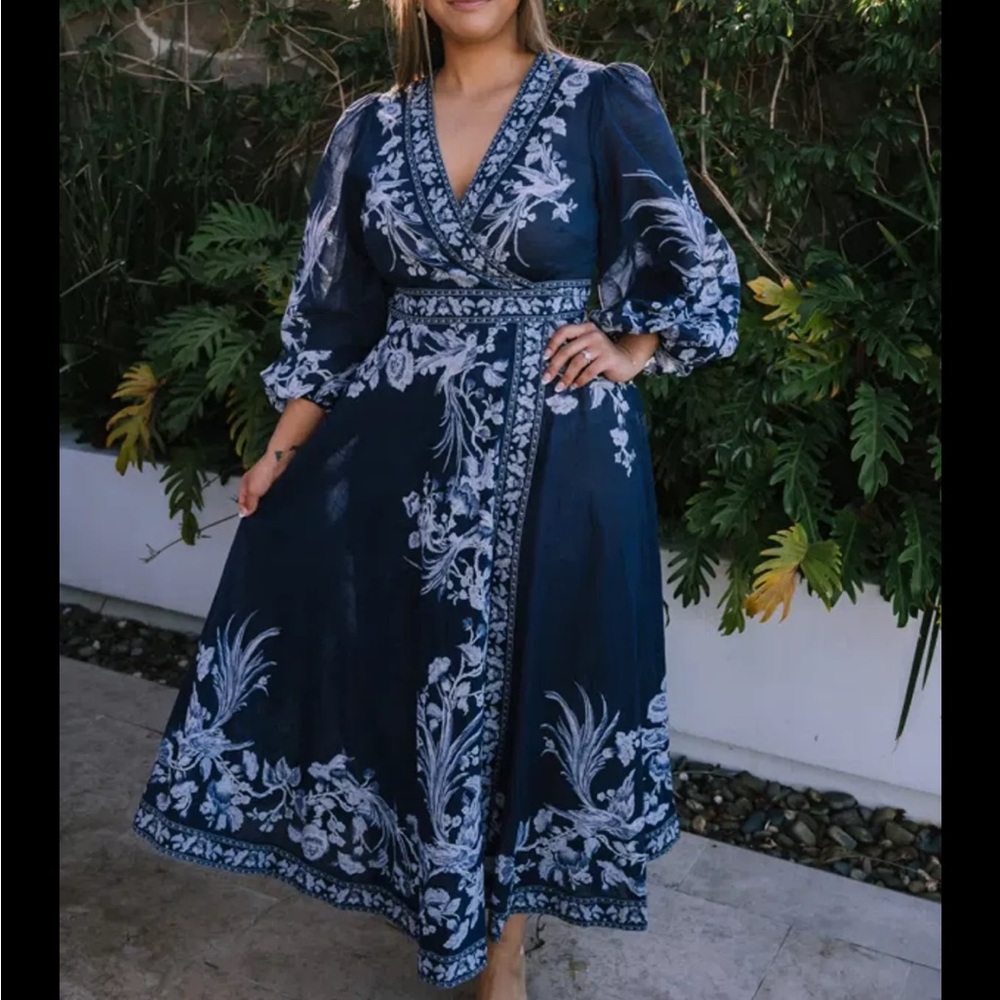 Aliane Wrap Long Dress - Picture 3 of 8